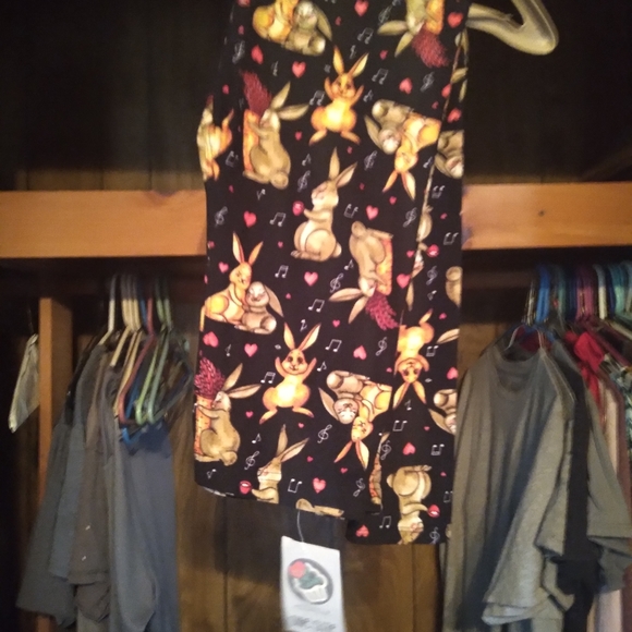 Womens EASTER PRINT full length leggings - Picture 2 of 2